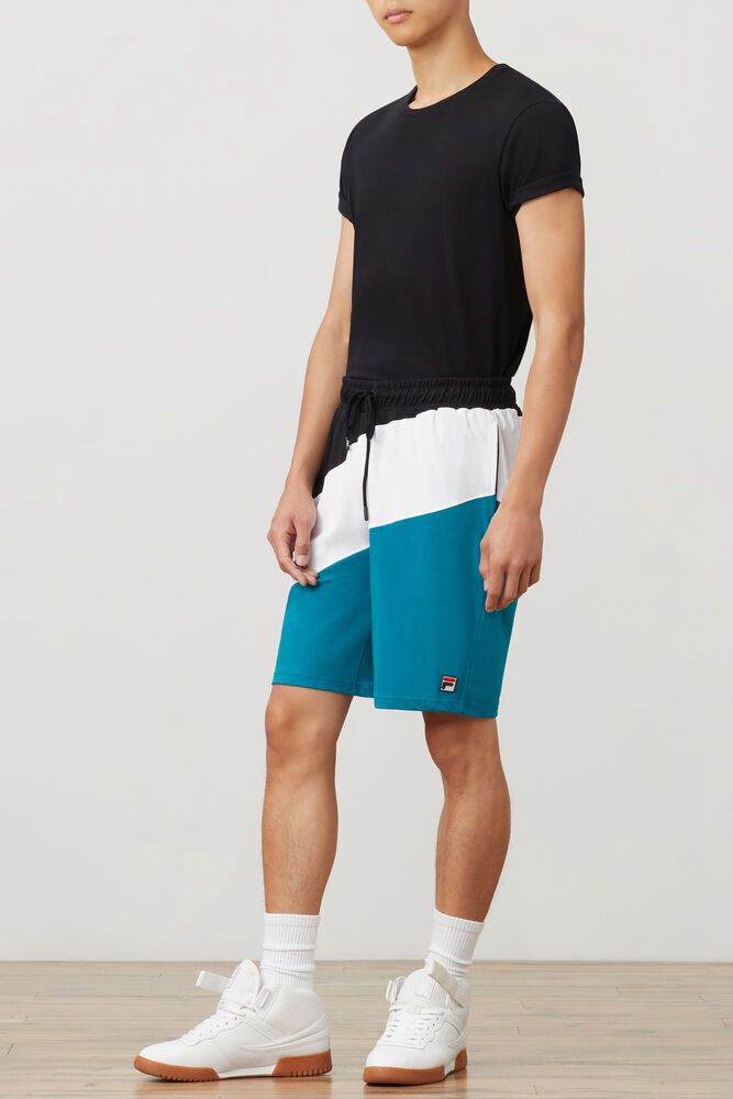 Fila Shorts Herre Hvite/Blå Damon 463281-ACK